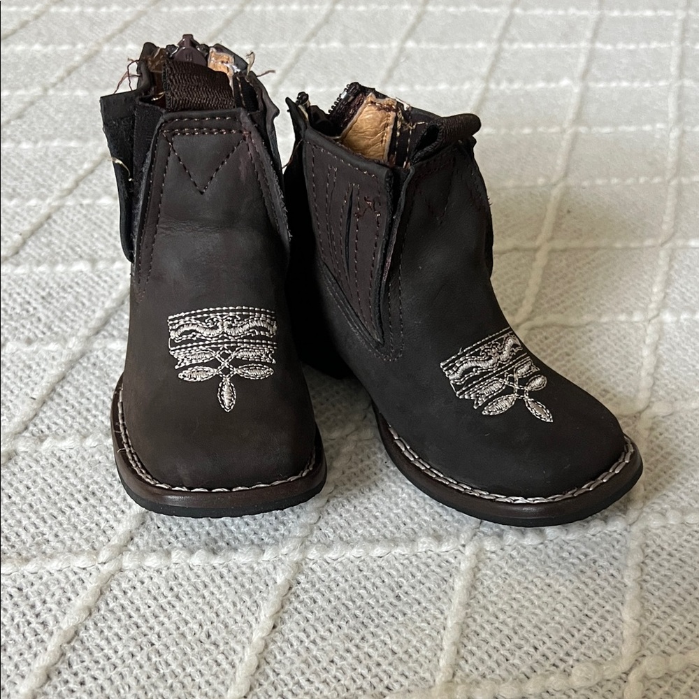 Kids Brown Western Boots